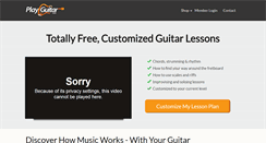 Desktop Screenshot of playguitar.com