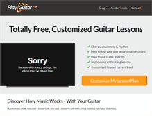 Tablet Screenshot of playguitar.com